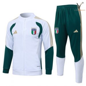 Ensemble Survetement Italie Enfant 2026/2027 - blanc vert