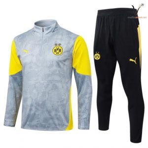 Ensemble Survetement Dortmund 2025/2026 - gris jaune noir
