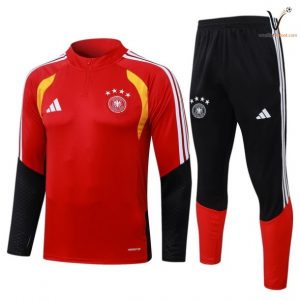 Ensemble Survetement Allemagne Enfant 2026/2027 - rouge noir