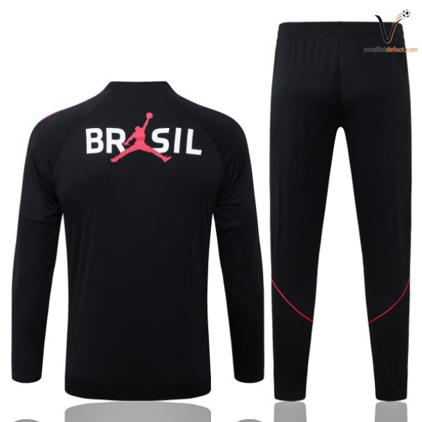 Ensemble Survetement Bresil Enfant 2026/2027 - noir rosa – Image 2