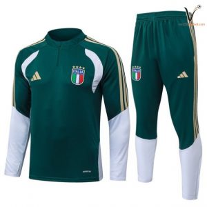 Ensemble Survetement Italie Enfant vert blanc 2026/2027