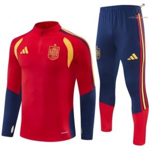 Ensemble Survetement Espagne 2026/2027 rouge bleu