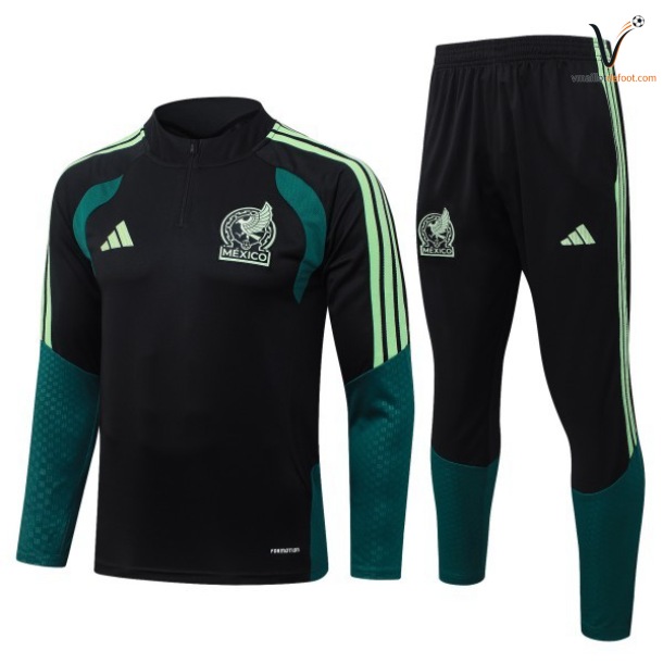Ensemble Survetement Mexique 2026/2027 noir vert