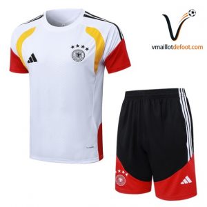 Ensemble Maillot Entrainement Allemagne 2026/2027 blanc jaune noir