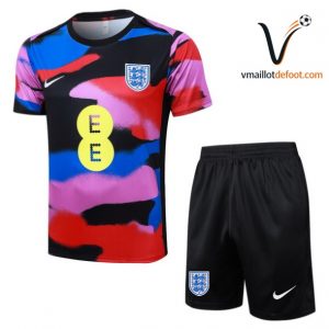 Ensemble Maillot Entrainement Angleterre 2026/2027 bleu rose
