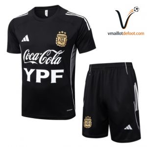 Ensemble Maillot Entrainement Argentine 2026/2027 noir blanc