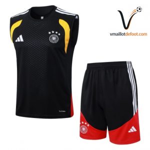 Ensemble Entrainement Sans Manches Allemagne 2026/2027 noir jaune