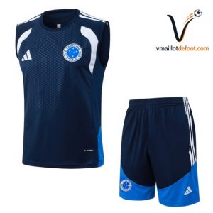 Ensemble Entrainement Sans Manches Cruzeiro 2026/2027 bleu marine