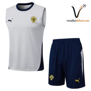 Ensemble Entrainement Sans Manches Portugal 2026/2027 blanc bleu