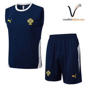 Ensemble Entrainement Sans Manches Portugal 2026/2027 bleu blanc