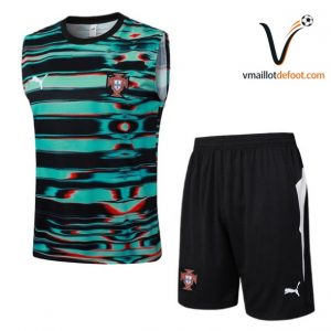 Ensemble Entrainement Sans Manches Portugal 2026/2027 vert noir