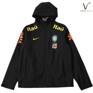 Survetement Brésil Capuche 2026/2027 - noir jaune