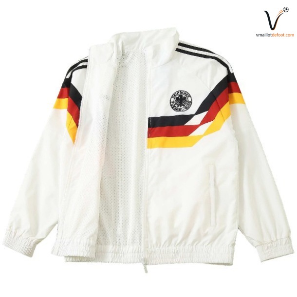 Veste de Survetement Allemagne 2026/2027 blanc rouge – Image 3
