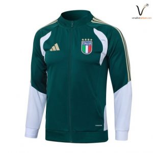 Veste de Survetement Italie 2026/2027 vert blanc
