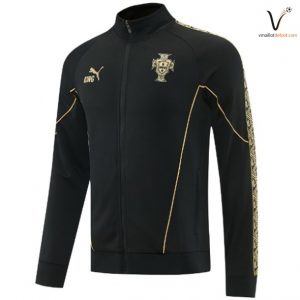 Veste de Survetement Portugal 2026/2027 noir jaune