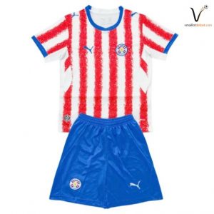 Maillot Domicile Ensemble Paraguay Enfant 2026 2027