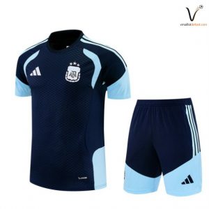 Entrainement Maillot Ensemble Argentine Enfant 2026 2027 bleu marine