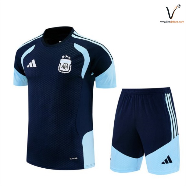 Entrainement Maillot Ensemble Argentine Enfant 2026 2027 bleu marine
