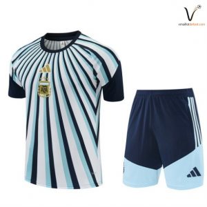 Entrainement Maillot Ensemble Argentine Enfant 2026 2027 bleu blanc