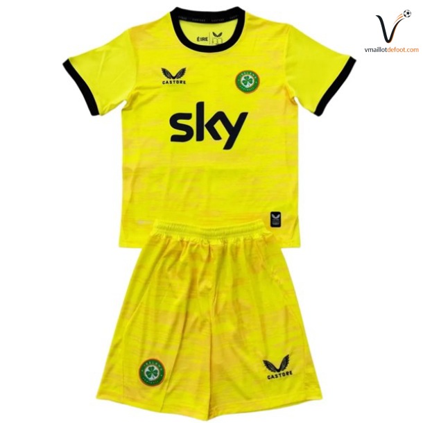 Maillot Gardien Ensemble Irlande Enfant 2026 2027 jaune