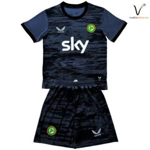 Maillot Gardien Ensemble Irlande Enfant 2026 2027 noir gris