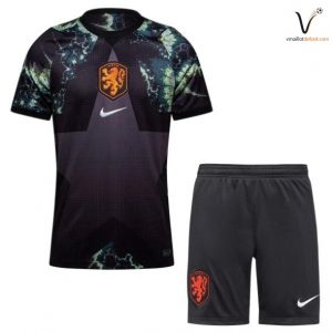 Maillot Gardien Ensemble Pays Bas Enfant 2026 2027 noir