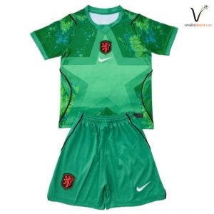 Maillot Gardien Ensemble Pays Bas Enfant 2026 2027 vert