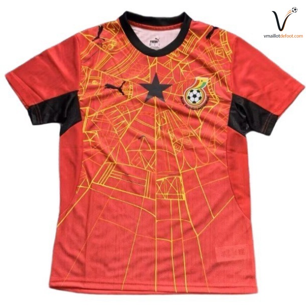 Maillot Ghana Special 2026 2027 rouge jaune