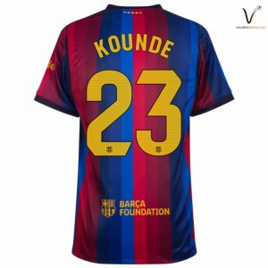 Maillot Barcelone Kounde 2026 2027 Domicile