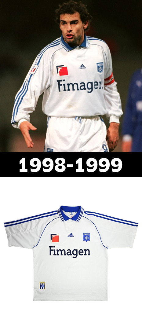 Maillot Domicile AJ Auxerre 1998-1999