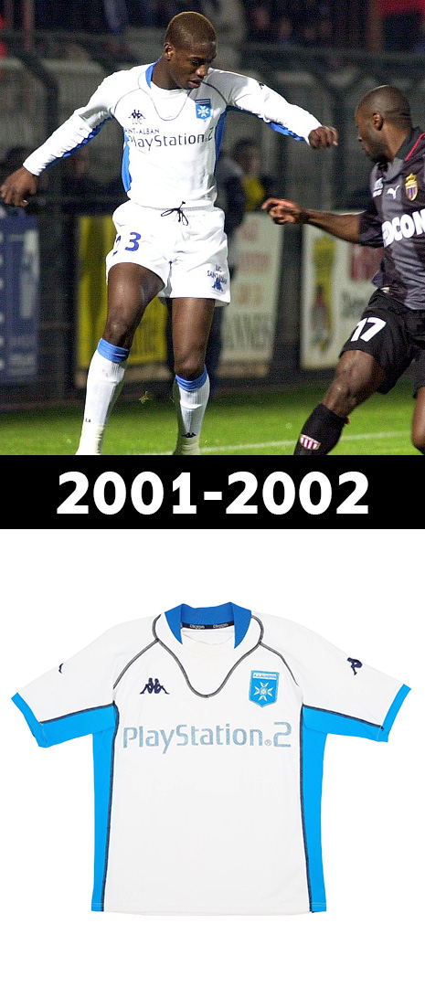 Maillot Domicile AJ Auxerre 2001-2002
