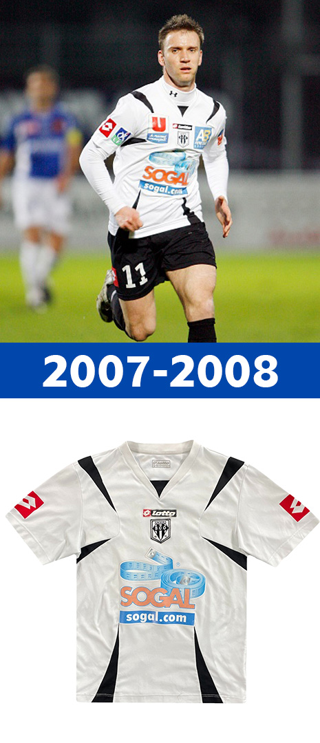Maillot Domicile Angers SCO 2007-2008