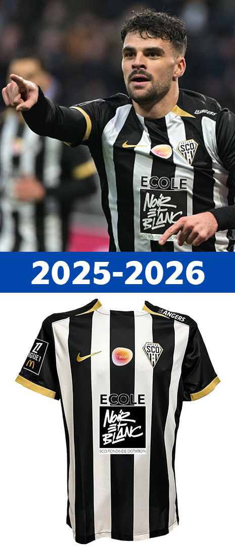 Maillot Domicile Angers SCO 2025-2026