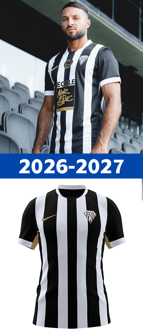 Maillot Domicile Angers SCO 2026-2027