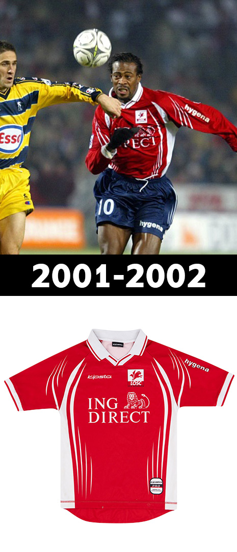 Maillot Domicile Lille 2001-2002