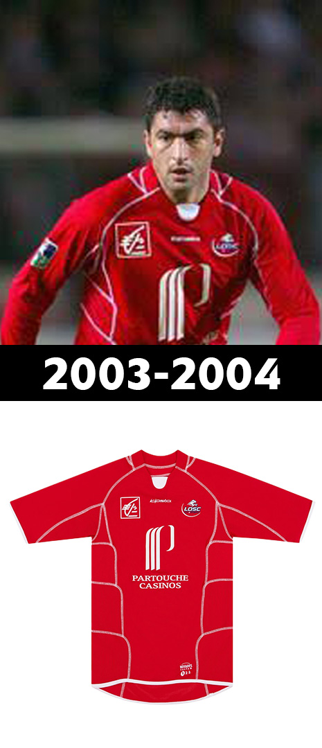 Maillot Domicile Lille 2003-2004