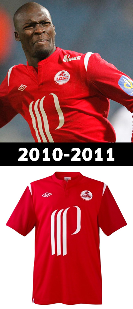 Maillot Domicile Lille 2010-2011