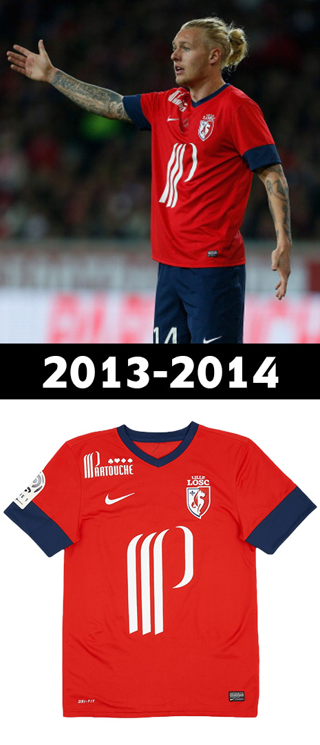Maillot Domicile Lille 2013-2014