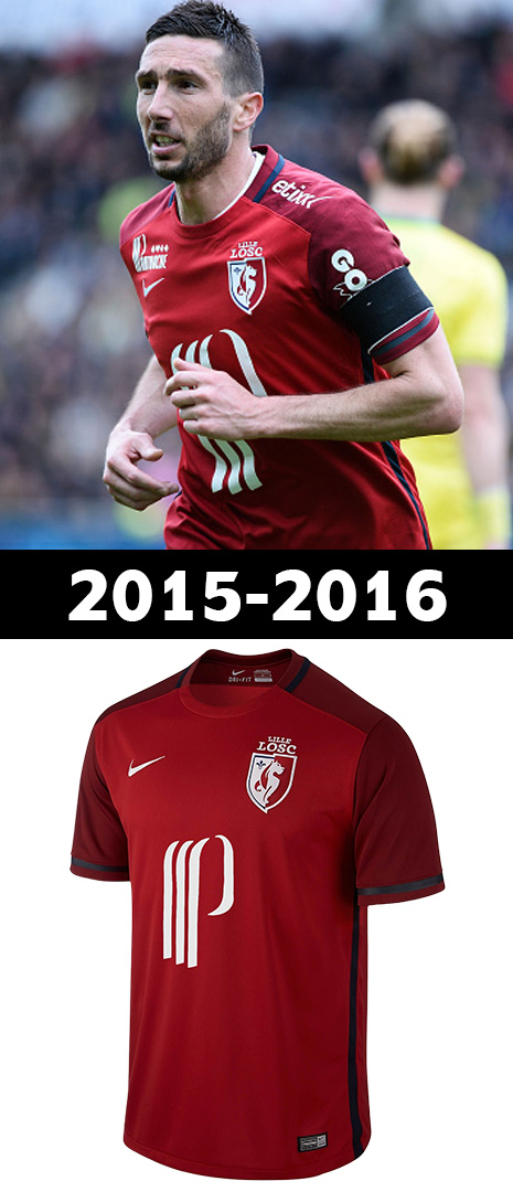 Maillot Domicile Lille 2015-2016