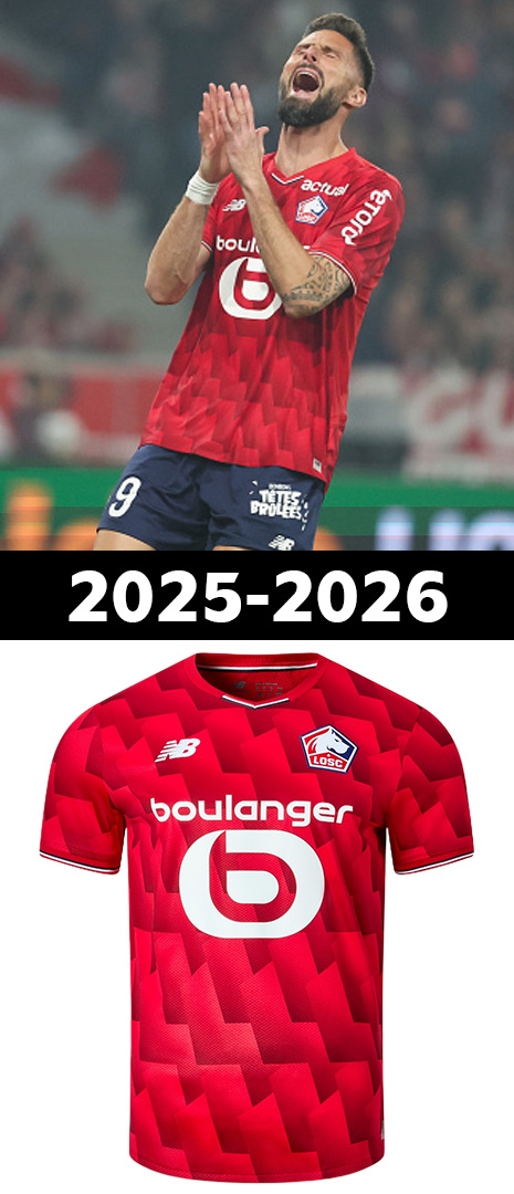 Maillot Domicile Lille 2025-2026
