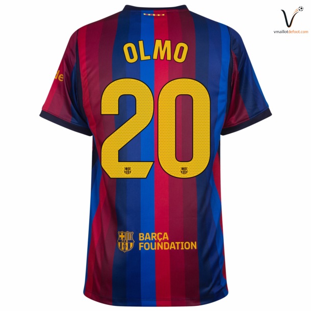 Maillot Barcelone Olmo 2026 2027 Domicile