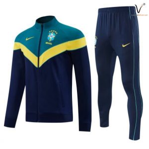 Ensemble Survetement Brésil 2026 2027 vert jaune bleu