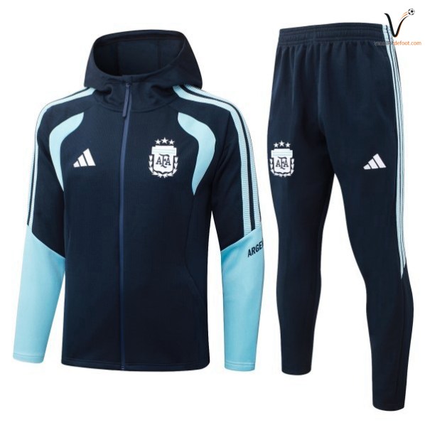 Ensemble Survetement Argentine Capuche 2026 2027 bleu marine