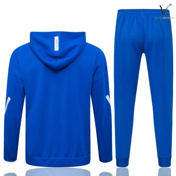 Ensemble Survetement Real Madrid Capuche 2026 2027 bleu blanc – Image 2