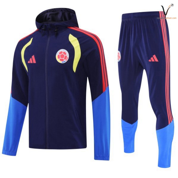 Survetement Colombie Capuche Ensemble 2026 2027 bleu jaune