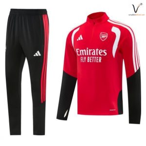 Arsenal Survetement Ensemble rouge noir blanc 2026 2027