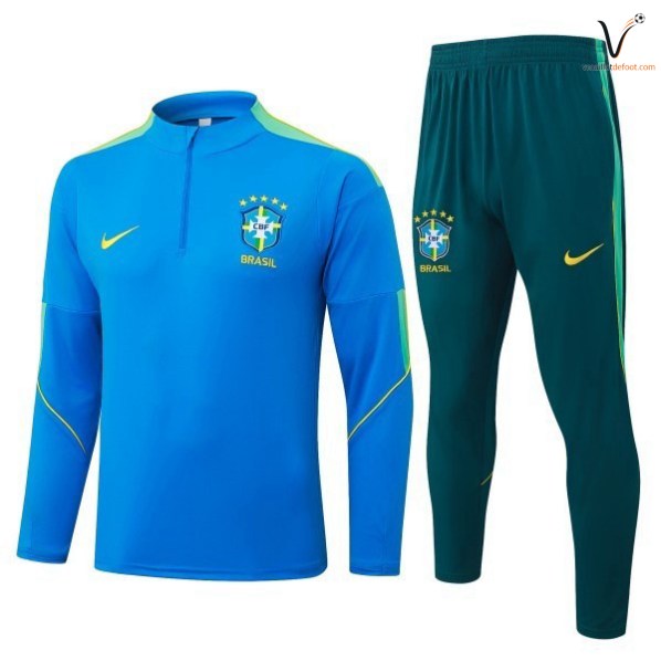 Ensemble Survetement Brésil 2026 2027 bleu vert