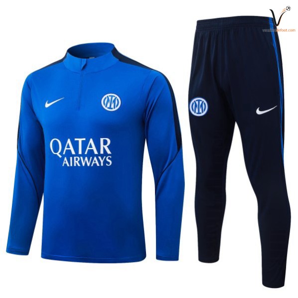 Ensemble Survetement Inter Milan 2026 2027 bleu noir
