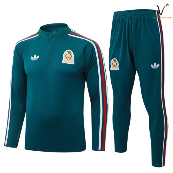 Ensemble Survetement Foot Mexique 2026 2027 vert