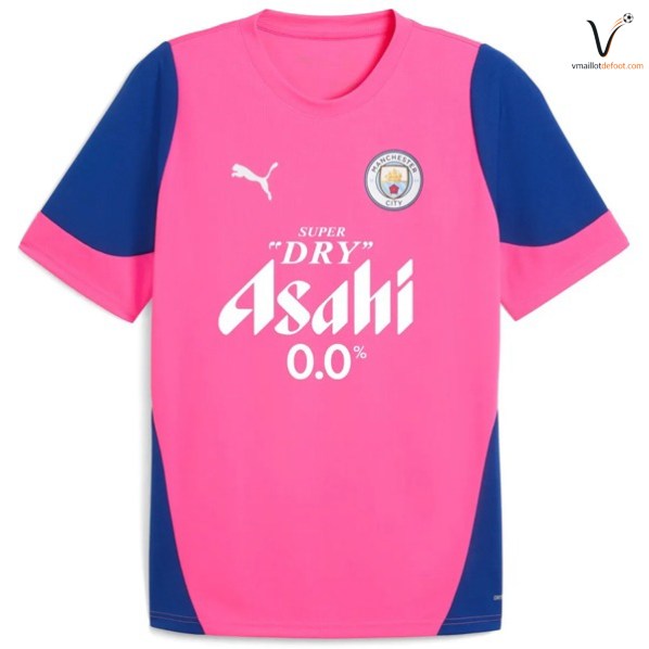 Maillot Manchester City 2026 2027 Gardien rose bleu